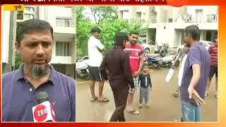 Pune Alcon Residential Reaction On Wall Accident