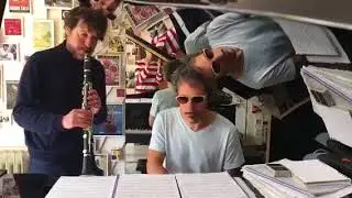 Nacho Mastretta y Luca Frasca en el estudio.