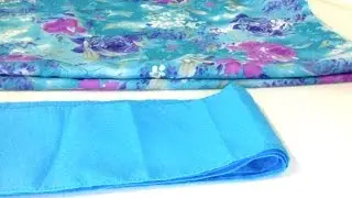 How to stitch a saree fall. How to sew saree fall by hand.