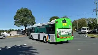 CDC buses leaving the Noosa depot 