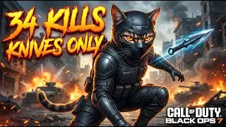 I Went Full Ninja in Black Ops – 34 Kills With a THROWING KNIVES!