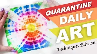 DAILY ART: FUN PAINTING TEXTURE TIE-DYE NAPKINS!