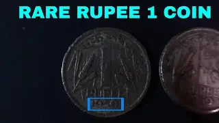 Rare Rs. 1 Rupee coin 1950 || ONE rupee coin || ek ka sikka || V2 BY SAUMSTERS