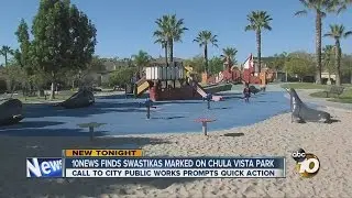 Vandals deface Chula Vista Park with swastikas