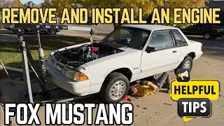 Снятие и установка двигателя HO объемом 5,0 л на Fox Mustang