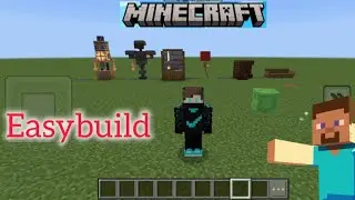 Minecraft easy build hack #furniture#robot 🤖