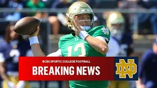 Notre Dame Names CJ Carr as Starting Quarterback, Beats Out Kenny Minchey | Instant Reaction