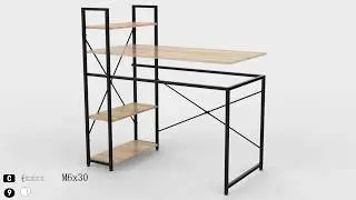 Bestier Computer Desk with Shelves Assembly Video