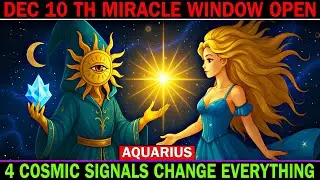 AQUARIUS ♒ December 10 &ndash; A MIRACLE WINDOW Is Opening! These 4 Cosmic Signals Will Change Everything 