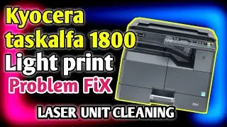 Solve Light Print Problems with Kyocera Taskalf 1800: Laser Lense Cleaning Tips