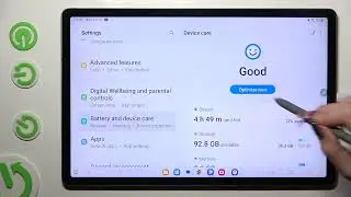 How to Turn On/Off Fast Charging on Samsung Galaxy Tab S9 FE+ - Open Battery Settings