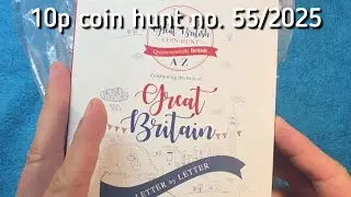 💥 I found nice coin for my collection - 10p coin hunt no. 55/2025 for alphabet letters & territories