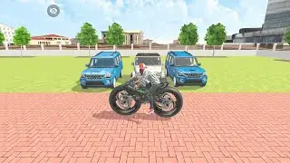 💥Franklin order by 1️⃣white Thar 2️⃣ blue Scorpio 1️⃣ Ninja X2R in Indian🇮🇳thef auto simulator game🎮