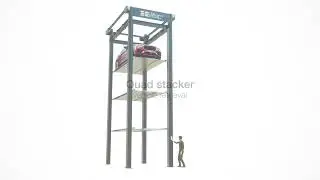 Quadruple Car Stacker Parking Lift & Garage Vehicle Storage built by The Automated Parking Company