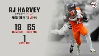 RJ Harvey Week 15 Highlights | Every Run vs Packers