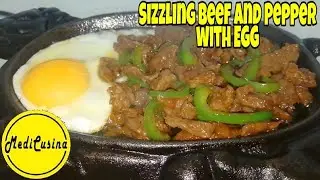 Sizzling Beef and Pepper with Egg | How to make Sizzling Beef