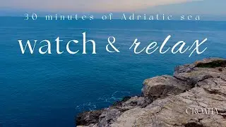 Calming view at the Adriatic Sea | relax your mind and soul 