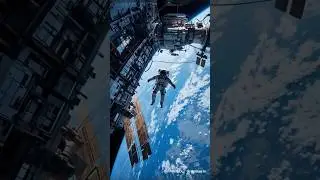 The Astronaut's Daring Work at Unbelievable Heights #shorts #animation #moon #asteroid  #universe