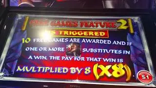 Ming Warrior HANDPAY HUGE WIN on $3 bet multiple retriggers 725x!! My first HANDPAY!!!