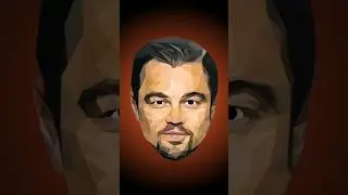 Leonardo Dicaprio Low Poly Speed Art!#shorts#leonardodicaprio #lowpoly #speedart