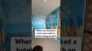 When you booked a hotel room with an indoor playground!🛝