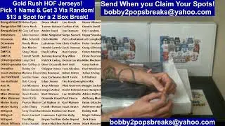 9 19 25 Gold Rush HOF Jerseys 2 Box Break #1 Carlton Fisk & Penny Hardaway