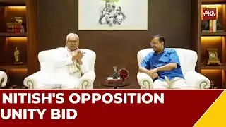 Nitish's Opposition Unity Bid, Meets Kejriwal | Bihar Deputy CM Tejashwi Along With Nitish In Delhi