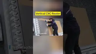 Vertical CNC Wood Router.  #woodworkingmachine #cnc #woodworking