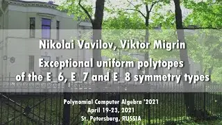 Exceptional uniform polytopes | Nikolai Vavilov, Viktor Migrin