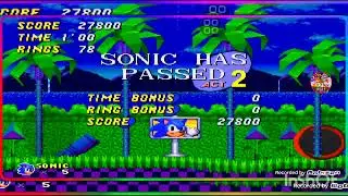 Sonic Sunventure Green Hill Zone (Christmas Special) (SHC 2025) (Sonic 1 Rom Hack) (MD.EMU)