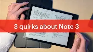 3 quirks about Onyx Boox Note 3