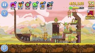 Турнир 10 уровня Angry Birds Friends 1629, три звезды, без бонусов, прохождение 2025-10-13