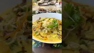 Craving creamy coconut noodles? Homemade Khao Suey &ndash; Burmese curry magic at home!🏠 #food #burmese