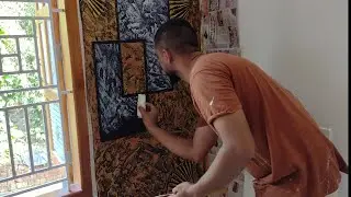 synthetic plaster putty interior|bedroom wall texture painting designe.