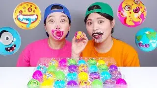 Gelatina para globos oculares Dulce Postre Desaf&iacute;o DONA