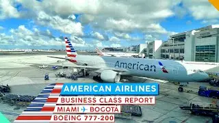AMERICAN AIRLINES 777 Business Class【4K Trip Report】Miami to Bogot&aacute;