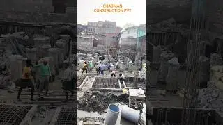 Basement Column Work Process On Of Shadman Construction Pvt #shorts #viralshorts #trending