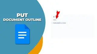 How to put document outline in google docs