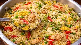 Chicken Fried Rice Recipe|Street Style Chicken Fried Rice|Chicken Rice