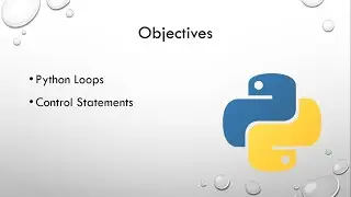 loops and control statements in python