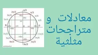 تمرين رائع  على الدوال المثلثية للاولى ثانوي(تعين نقط و حساب sin)