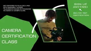 Greenbelt Access Television Classes: Camera Certification