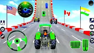 Mega Ramp Tractor Stunts.Impossible Sky Tracks Stunt Android gameplay.