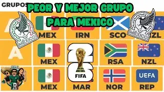 Cual seria el grupo m&aacute;s F&Aacute;CIL y el m&aacute;s DIF&Iacute;CIL para M&Eacute;XICO | SIGO AL TRI
