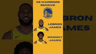 TRADING LeBron James To The Golden State Warriors! #nba #basketball #viral
