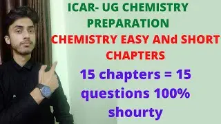 Chemistry Preparation for icar ug entrance exam 2021 / Chemistry important topic for icar ug exam