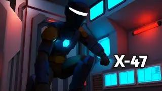 Project X-47 | A Short Animation (made on android phone) #prisma3d 