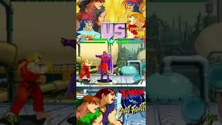 X-Men vs Street Fighter 💥 Insane Combo Madness | Arcade Classic #bestarcadegames #shorts #shortsfee