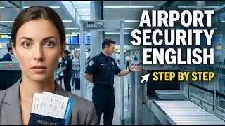 ✈️ Going Through Airport Security | Simple English Conversation for Travelers #longvideo  #airports