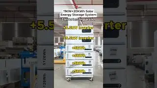 SUNC energy storage system: 11kW inverter + 20kW lithium battery #factory #solar #lithium #lifepo4